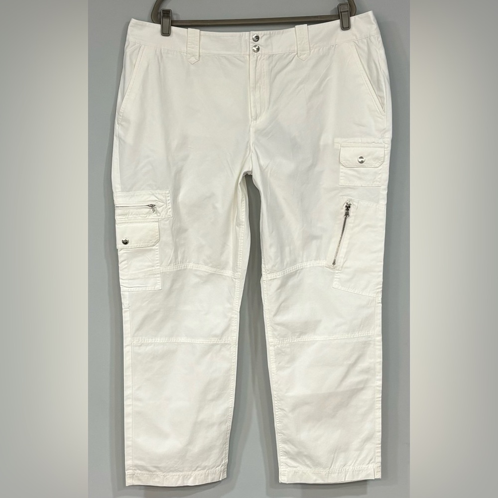 LAUREN by RALPH LAUREN Juniper White Cargo Pants 22W & 20W